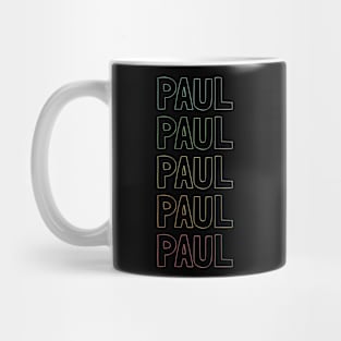 Paul Name Pattern Mug